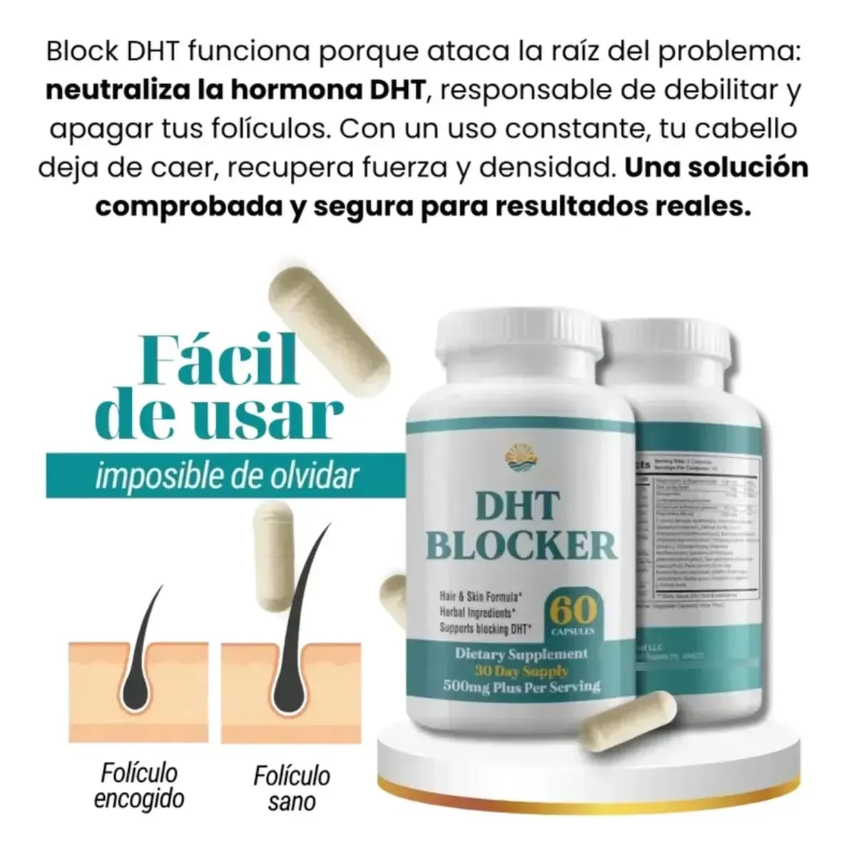 SOLUCION A LA CAIDA DE CABELLO DTH Blocker