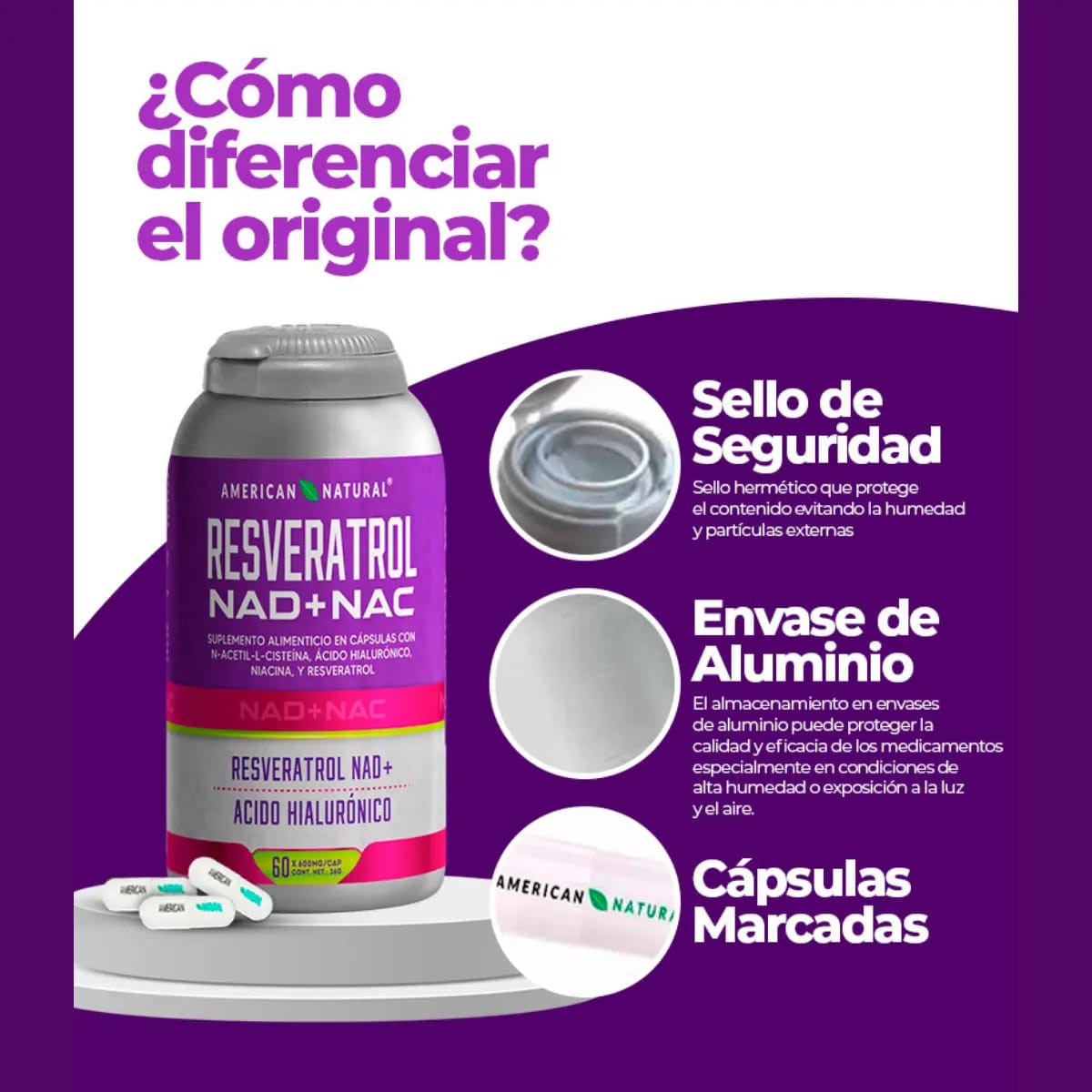 RESVERATROL - ENERGIA, JUVENTUD CELULAR NAD + NAC