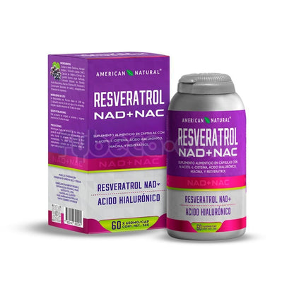 RESVERATROL - ENERGIA, JUVENTUD CELULAR NAD + NAC